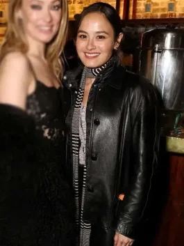 Chase Sui 2026 black leather jacket sleek streetwear look