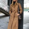 Olivia Ponton brown coat NYC 2026 long trench look