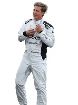 A stylish F1 The Movie Brad Pitt Racing Suit with a secure zip closure and athletic ribbing.