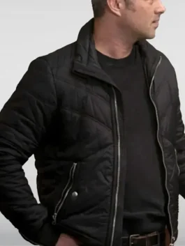 A stylish Chicago Fire Taylor Kinney Bomber Jacket featuring ribbed cuffs and a cozy fit.