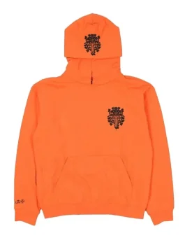 Front view of a Chrome Hearts Vine Dagger Hoodie with the iconic logo on the chest.