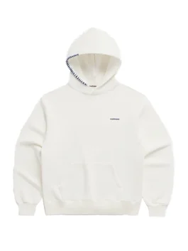 Front view of a heavy weight Madhappy Classic Fleece Hoodie with a thick texture and soft lining.