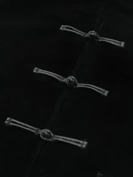 A professional CLOT Velvet Black Jacket featuring a sophisticated design and comfortable viscose lining.