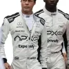 Front view of the F1 The Movie Brad Pitt Racing Suit with sleek finish.