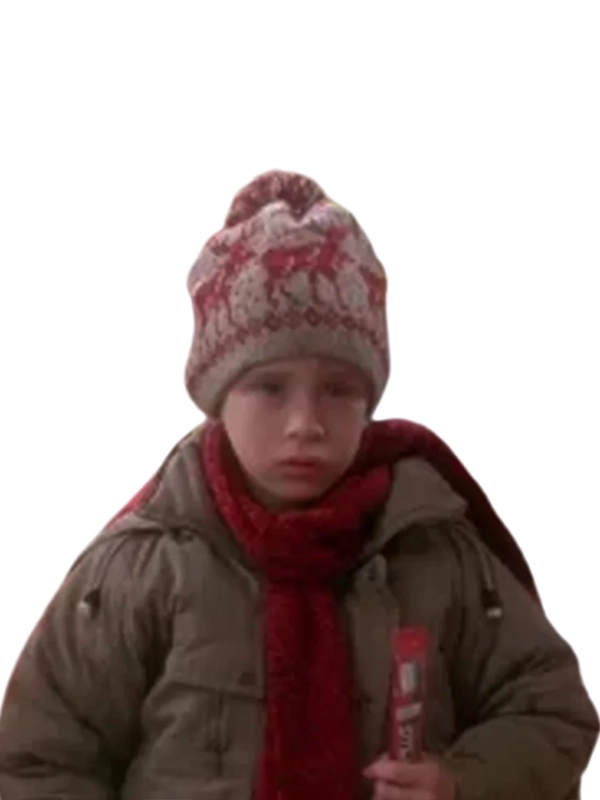 A Home Alone Kevin McCallister Beige Jacket made of soft cotton with a structured collar.