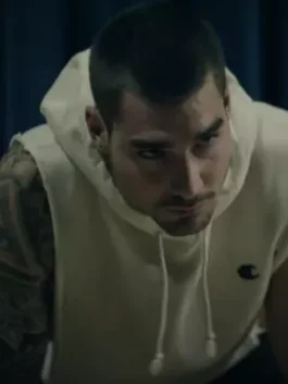 A professional Hustle Bo Cruz Hoodie in a clean off white fleece with a drawstring hood.