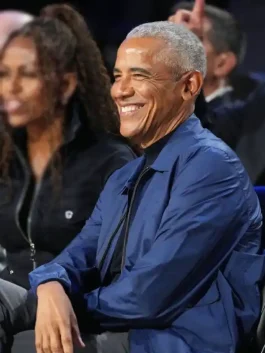A professional NBA All-Star Game 2026 Obama Jacket designed for a polished and sporty appearance.