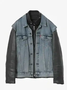 A classic Stranger Things Eddie Munson Jacket featuring a button closure and shirt style collar.