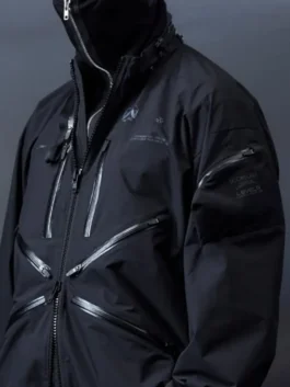 Drawbridge Death Stranding 2 Jacket in black with a modern technical outerwear look