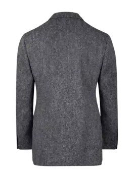 Project Hail Mary Ryan Gosling Blazer back view showing structured wool fabric and full-length sleeves.