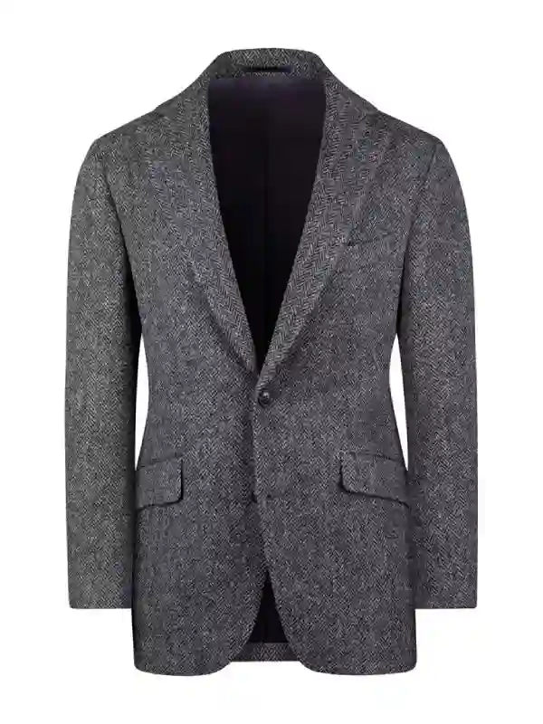 Project Hail Mary Ryan Gosling Blazer in grey wool fabric with lapel collar and buttoned closure.