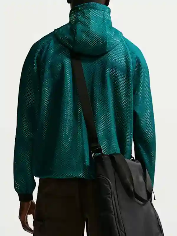 World Cup 2026 Mesh Anthem Jacket back view showing mesh texture and structured athletic fit.