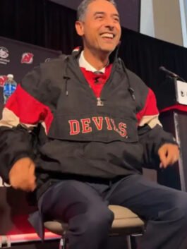 Sunny Mehta New Jersey Devils Vintage Jacket with sporty team-inspired design.