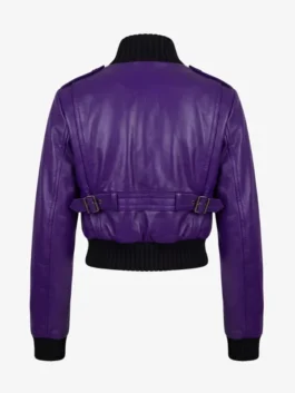 Madonna Coachella 2026 Purple Bomber Jacket with bold festival-inspired style.