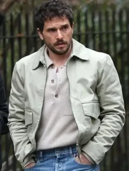 Count My Lies Kit Harington Cotton Jacket front view with clean cotton fabric and smart casual style.