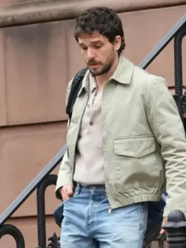 Count My Lies Kit Harington Cotton Jacket side view with tailored shape and smooth cotton finish.