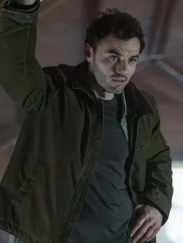 Josh McKenzie The Hunting Party Shane Florence Green Cotton Jacket with rugged utility styling.