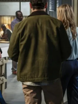 Shane Florence green cotton jacket inspired by Josh McKenzie in The Hunting Party 2026.