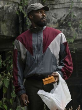 Yahya Abdul-Mateen II Man on Fire John Creasy Multicolor Jacket with bold TV series styling.