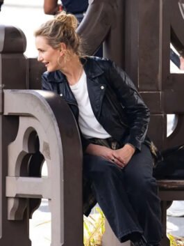 Cameron Diaz black leather jacket inspired by The Sham 2026 movie look.