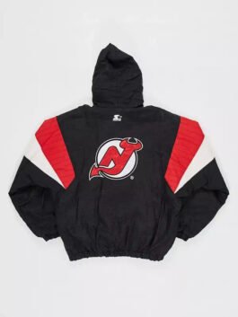 Sunny Mehta Vintage Jacket inspired by New Jersey Devils press conference style.