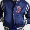 Front view of the classic Polo Ralph Lauren Red Sox Jacket.