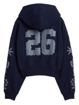 Gap Coachella blue hoodie with front zipper and sporty everyday look.