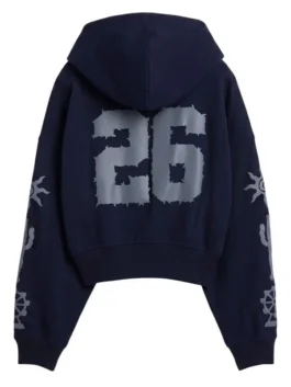 Gap Coachella blue hoodie with front zipper and sporty everyday look.