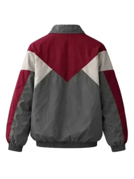 Man on Fire John Creasy jacket with bold multicolor design and casual fit.