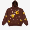 The Bee Hoodie inspired by Minecraft with brown pullover design and hooded collar Minecraft Bee Hoodie.