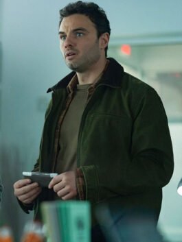 Josh McKenzie green cotton field jacket with classic outdoor-inspired outerwear look.