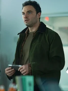 Josh McKenzie green cotton field jacket with classic outdoor-inspired outerwear look.