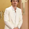 Timothee Chalamet Actor Awards 2026 White Blazer with clean formal styling.