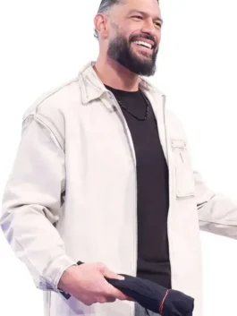 Street Fighters Event 2026 jacket with strong Roman Reigns fashion appeal.