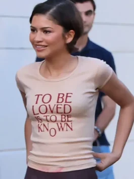 Zendaya-inspired casual streetwear featuring a minimalist graphic tee design.