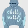 Chelly Valley Hoodie in light blue with hooded pullover design and simple casual everyday appeal