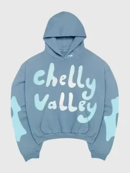 Chelly Valley Hoodie in light blue with hooded pullover design and simple casual everyday appeal