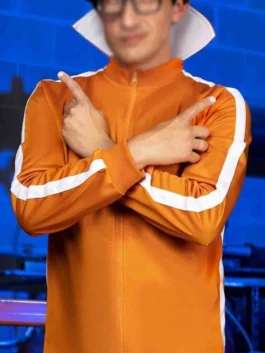 Despicable Me Vector Costume in orange with a sporty character-inspired design for cosplay and casual themed styling