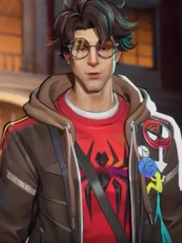 Peter Parker photographer jacket recreation with high-quality vegan leather material.