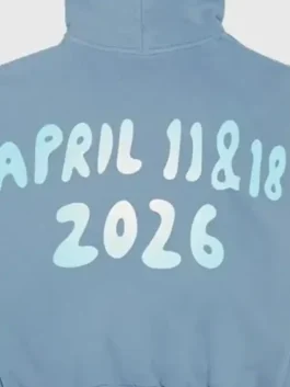 Chelly Valley Hoodie in soft blue fleece with hooded pullover style and relaxed everyday streetwear look