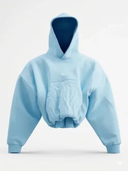 Unlucky Cloud Hoodie front view with oversized fleece design, hooded style, and clean pullover structure.