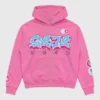 Vandy The Pink Mcdonald Saja Boys Hoodie in pink pullover style with bold front graphic and kangaroo pocket