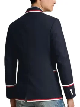 Tailored blue Team USA Opening Ceremony Blazer made from suiting fabric with a crisp lapel collar and comfortable soft lining.