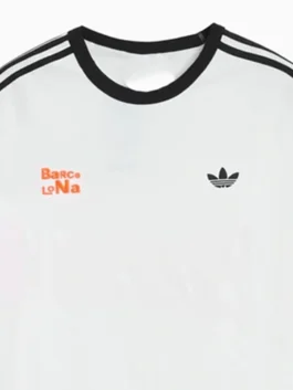 Adidas x Bad Bunny Barcelona Long-Sleeve T-Shirt Close-Up View