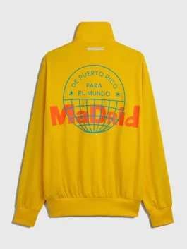 Adidas x Bad Bunny Madrid Track Jacket back look showing rear structure, sleeves, and casual track style