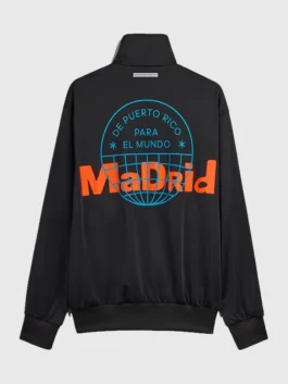 Adidas x Bad Bunny Madrid Track Jacket back view showing rear details, collar, and sporty jacket shape