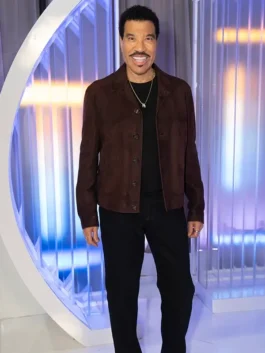 American Idol S24 Lionel Richie Suede Leather Jacket with polished TV-inspired styling.