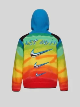 CPFM x Nike ACG Balaclava Hoodie back view with gradient finish and smooth covered hood design