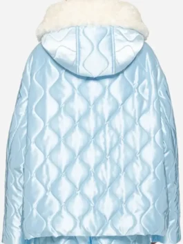 ICEMAN blue puffer jacket with bold celebrity-inspired style.