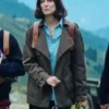Eat Pray Bark 2026 Alexandra Maria Lara Green Jacket front view.